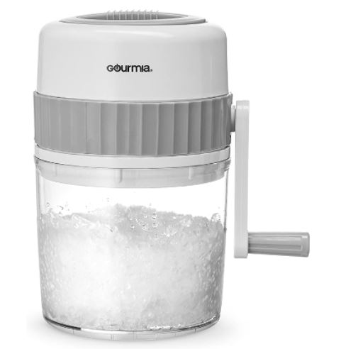 Crushed ice maker: manual hand crank operated ice breaker