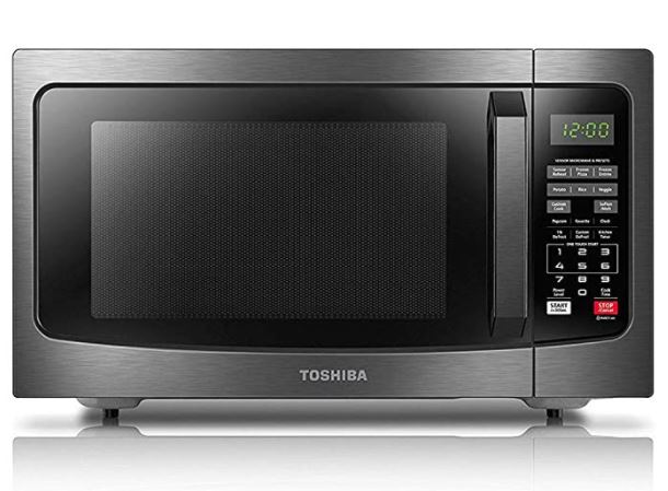 Smart microwave: toshiba em131a5c-bs microwave oven with smart sensor