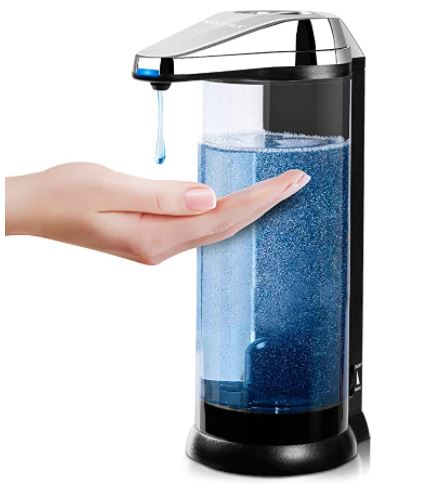 touchless soap dispenser: Secura Touchless Battery Operated Electric Automatic Soap Dispenser